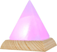 Load image into Gallery viewer, Pyramid White USB Salt Lamp - Multicolour
