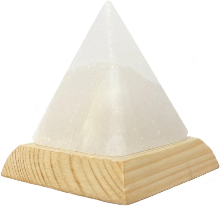 Pyramid White USB Salt Lamp - Multicolour