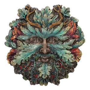 Winter Solstice Greenman Wall Plaque