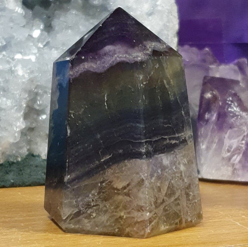 Fluorite Polished Point - 211g (rainbow)