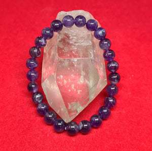 Amethyst Crystal Beaded Bracelet