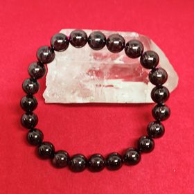 Garnet Crystal Beaded Bracelet