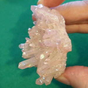 Rose Aura Quartz Cluster