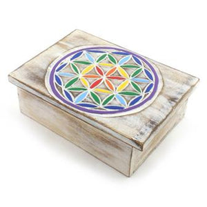 Wooden Box - Flower of Life