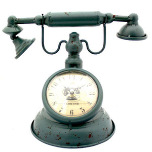 Shabby Chic Vintage Telephone Clock - 185