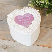 Load image into Gallery viewer, &quot;Best Mum Ever&quot; Heart Shaped Trinket Box - 191
