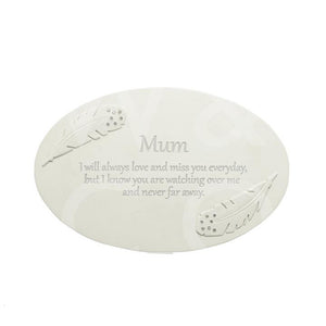 Thoughts of You Resin Memorial Plaque - Mum - 200