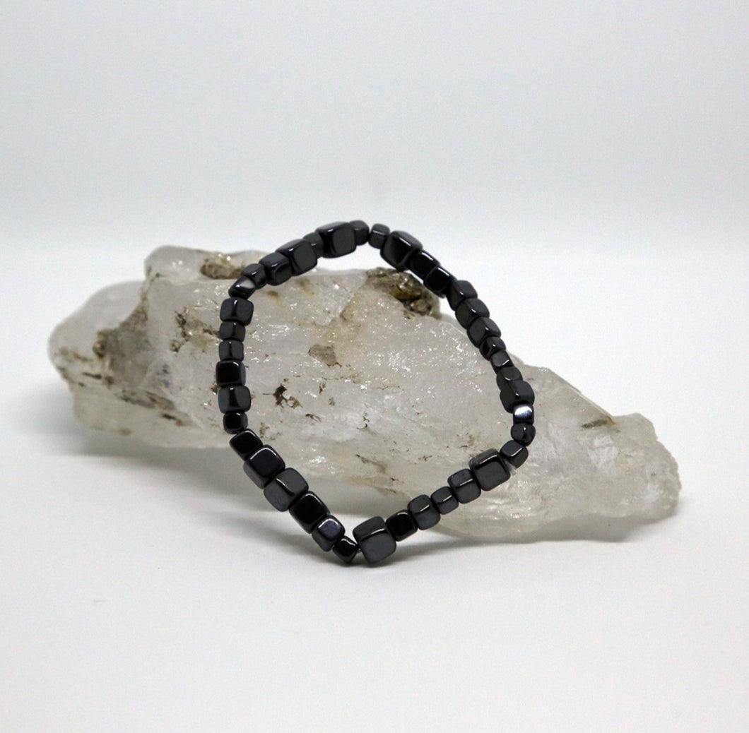 Hematite Chip Bracelet