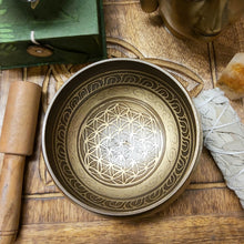 Load image into Gallery viewer, Singing Bowl - Flower of Life
