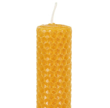 Load image into Gallery viewer, Natural Beeswax Dinner Candles - pack of 3
