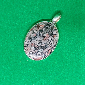 Rhyolite (Que Sera) & Sterling Silver Pendant