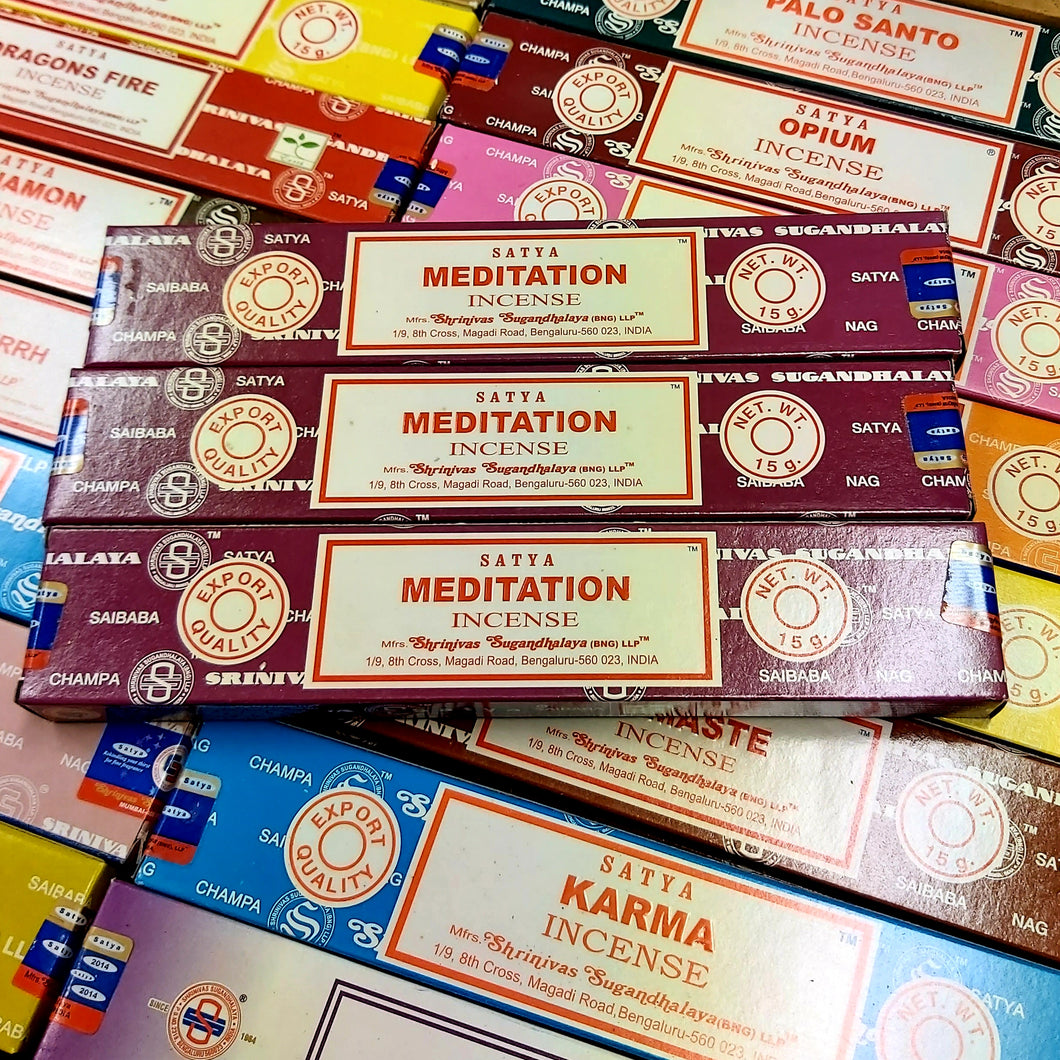 Satya Meditation Incense x 3