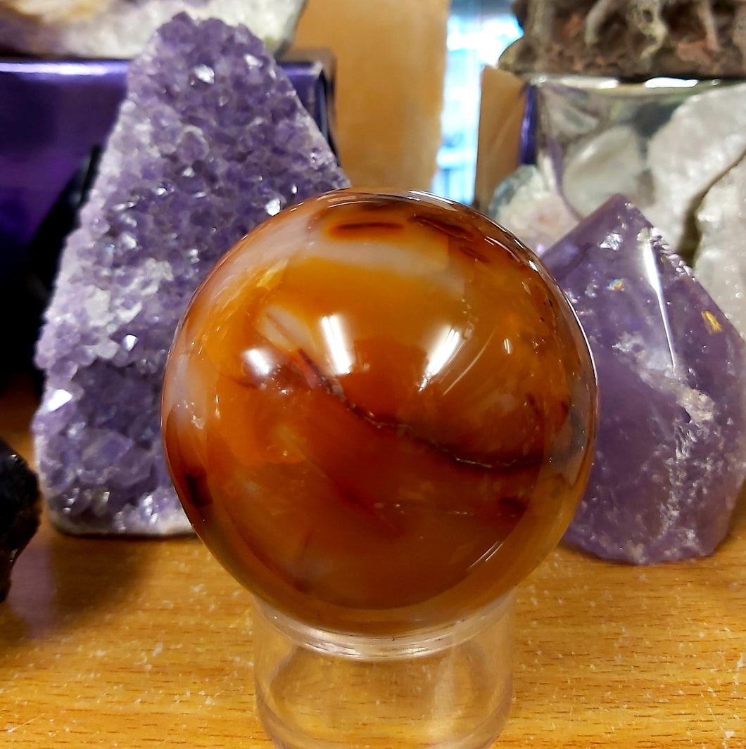 Carnelian Crystal Sphere 64mm