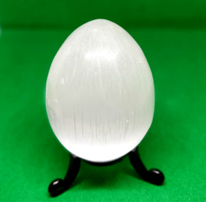 Selenite polished Egg