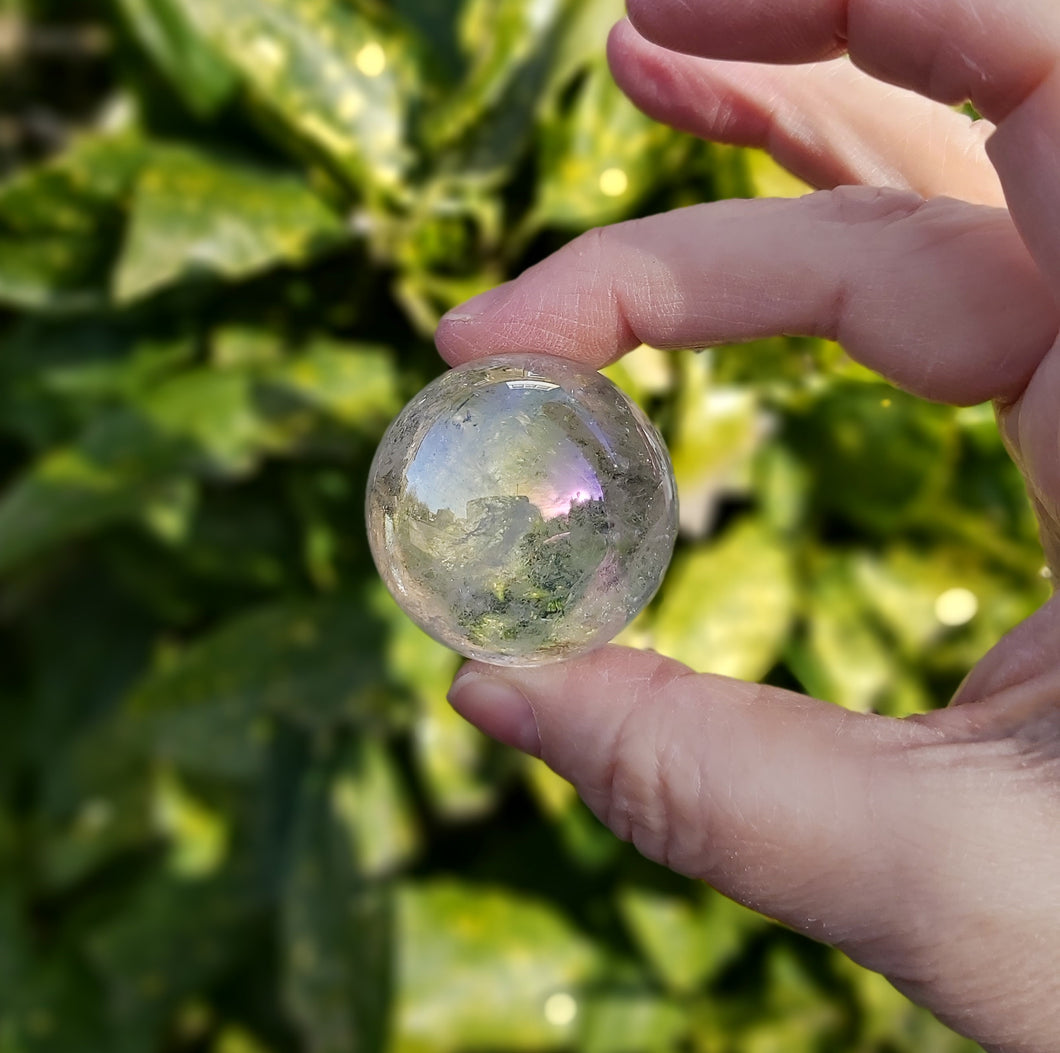 Angel Aura Quartz Crystal Sphere