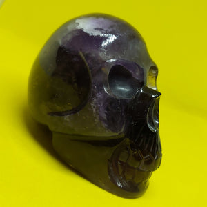 Uruguayan Amethyst Hand Carved Polished Crystal Skull 365g