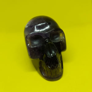 Uruguayan Amethyst Hand Carved Polished Crystal Skull 365g