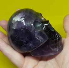 Load image into Gallery viewer, Uruguayan Amethyst Hand Carved Polished Crystal Skull 365g
