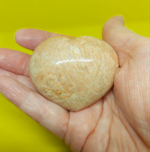 Load image into Gallery viewer, Peach Moonstone Polished Heart 125g
