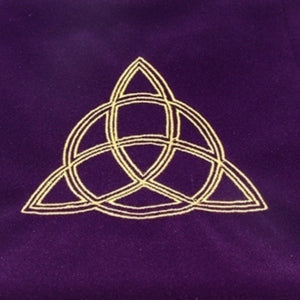 Purple Velvet Altar Cloth - Triquetta