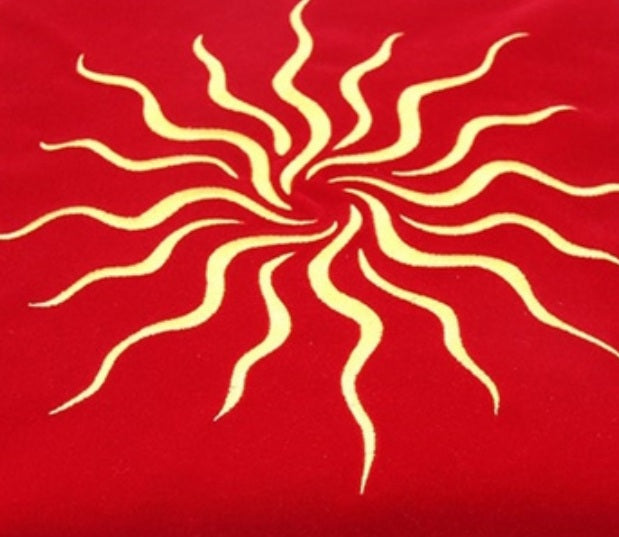Red Velvet Altar Cloth -  Sun