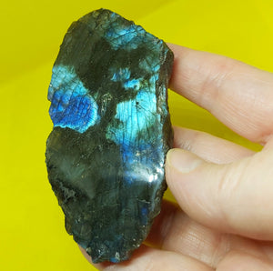 Labradorite Slice - Polished One Side