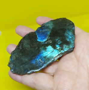 Labradorite Slice - Polished One Side