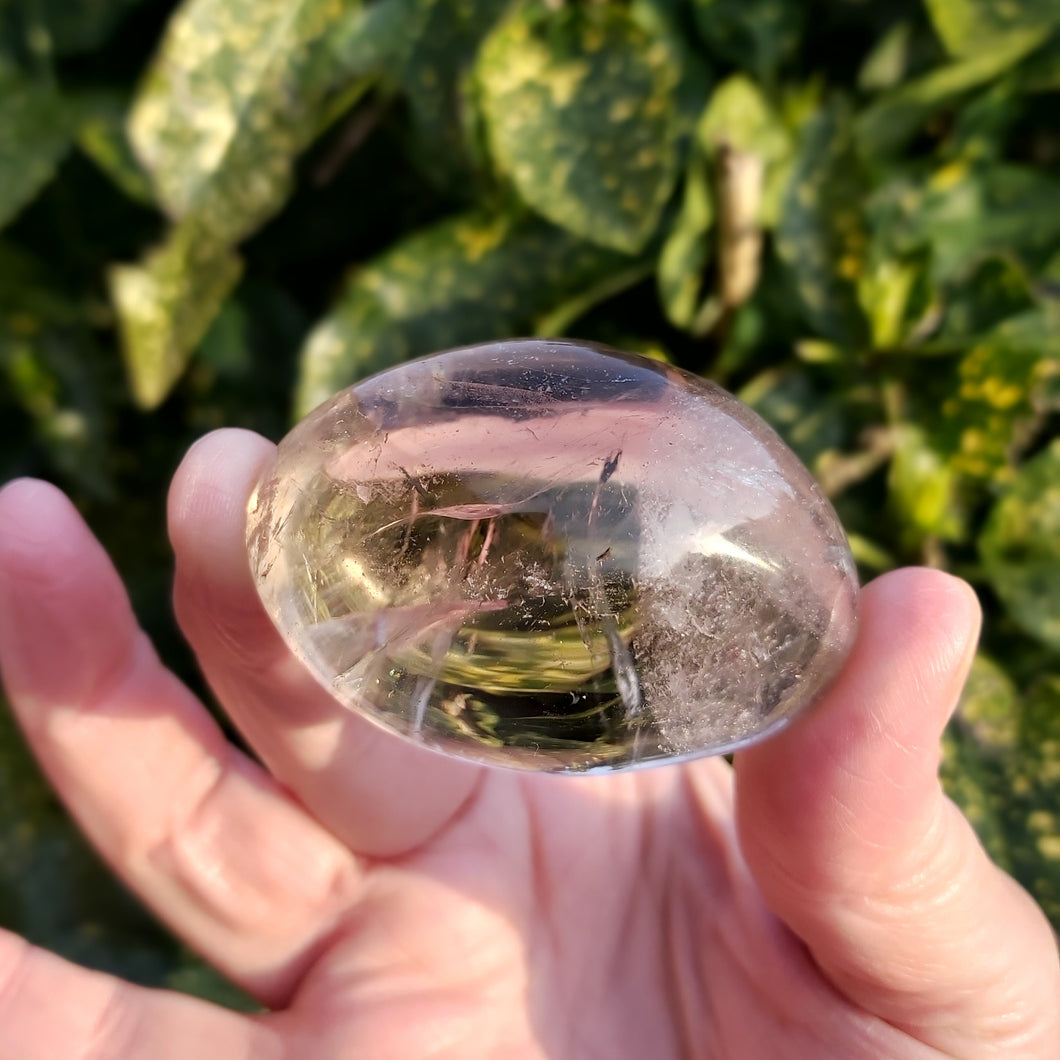 Smoky Quartz Polished Palm Stone 110g