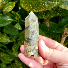 Load image into Gallery viewer, Prehnite Crystal Polished Point 90g
