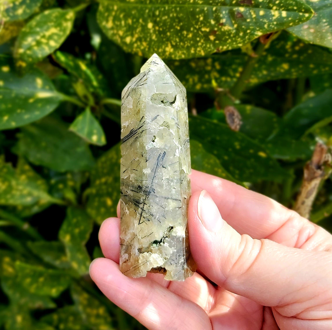 Prehnite Crystal Polished Point 90g