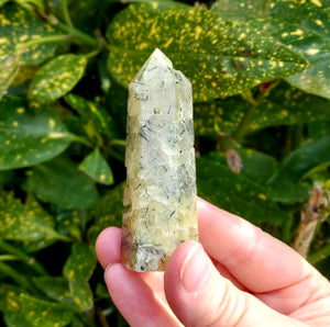 Prehnite Crystal Polished Point 90g