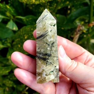 Prehnite Crystal Polished Point 90g