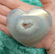 Load image into Gallery viewer, Large Titanium Agate Aura Heart 153g
