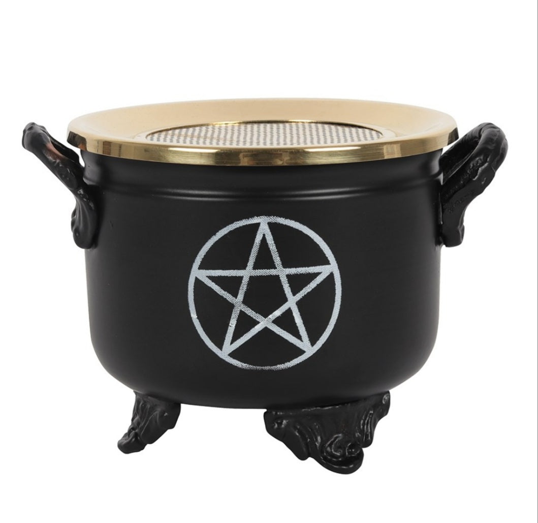 Metal Pentagram Design Incense Holder