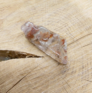 Amphibole Quartz Polished Point  3   31g