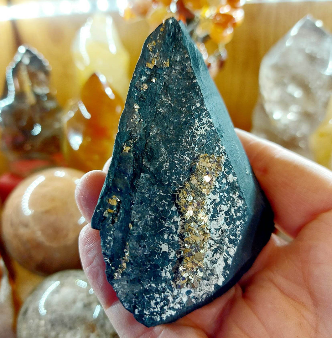 Natural Shungite with Pyrite 167g