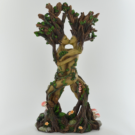 Tree Entwined Lady Beech And Oak Figure 30cm