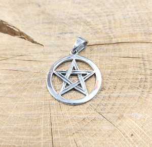 Sterling Silver Pentagram Pendant