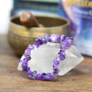 Amethyst Chip Bracelet