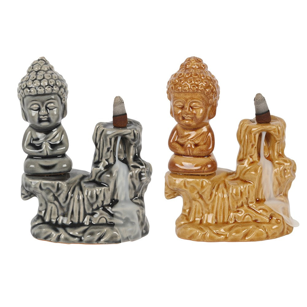 Backflow Burner - Ceramic Sitting Buddha 17cm
