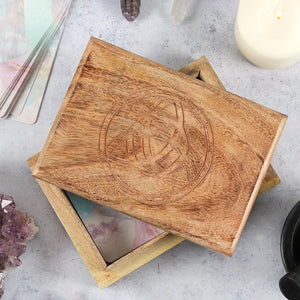 Wooden Tarot Box - Triquetra