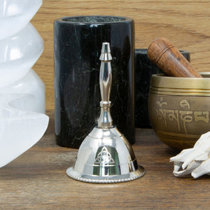 Small Silver Altar Bell  Triquetra