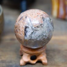 Load image into Gallery viewer, Garden Quartz (Lodalite) Sphere
