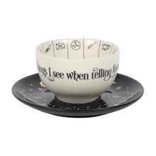 Load image into Gallery viewer, Ceramic Fortune Telling Teacup &amp; Saucer
