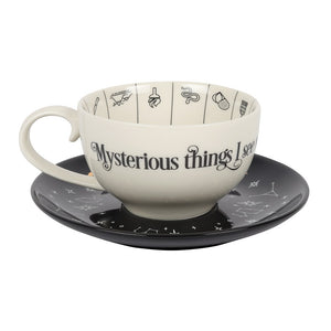 Ceramic Fortune Telling Teacup & Saucer