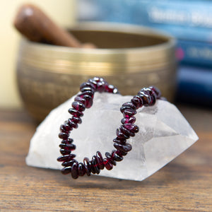 Garnet Chip Bracelet