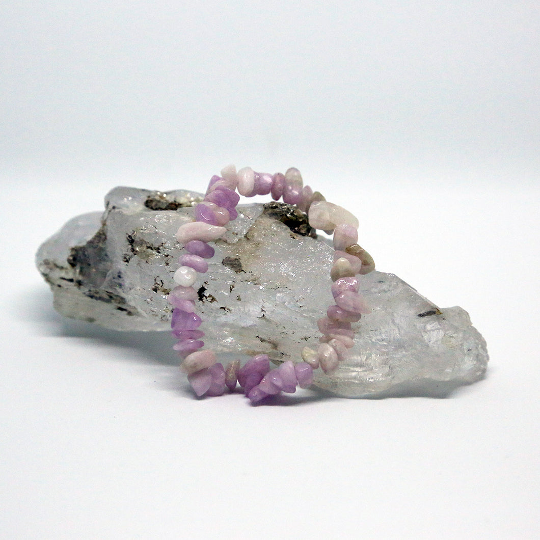 Kunzite Chip Bracelet