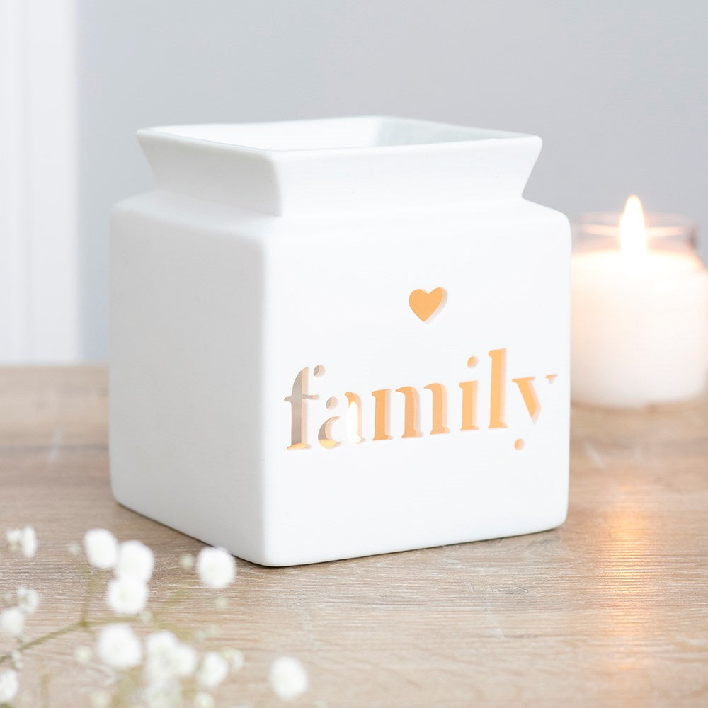 White Ceramic 'Family' Cut Out Burner