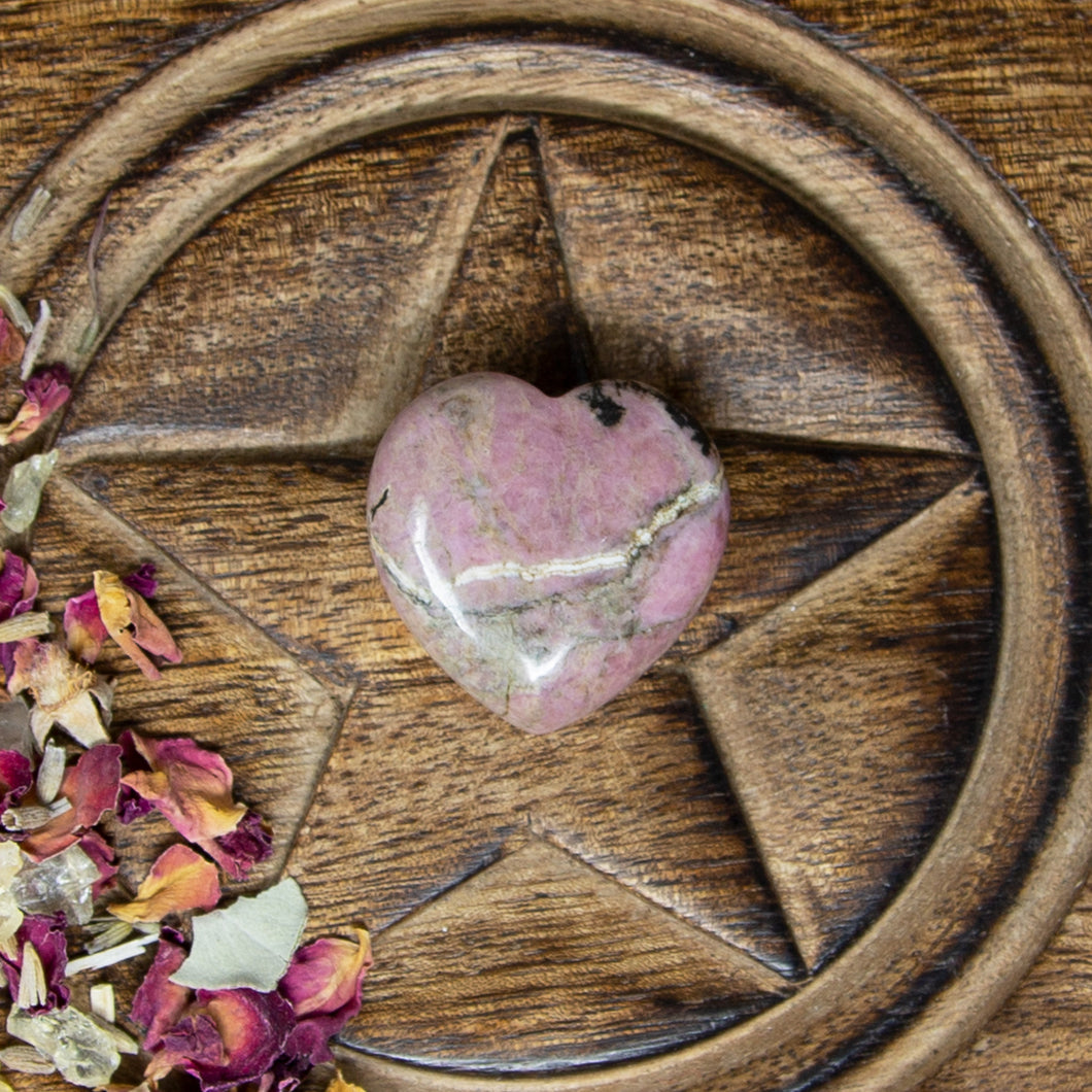 Rhodonite Heart