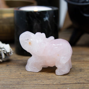 Rose Quartz Elephant